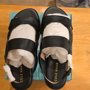 Cole Haan Black Sandals Sleek Design